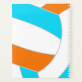 choose ANY team colors girls boys volleyball Planer (Rückseite)