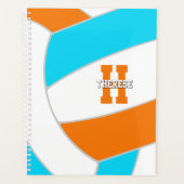 choose ANY team colors girls boys volleyball Planer (Vorderseite)