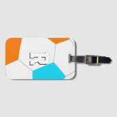 choose ANY team colors soccer player monogrammed Gepäckanhänger (Vorderseite (Horizontal))