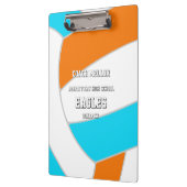 choose ANY team colors volleyball coach name Klemmbrett (Links)