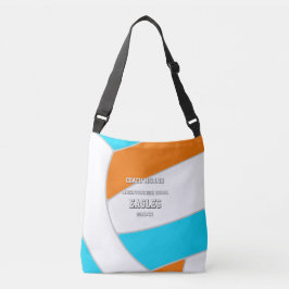choose ANY team colors volleyball coach name Tragetaschen Mit Langen Trägern