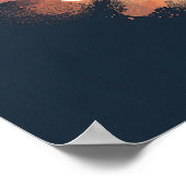 Choose Calm Mindfulness Vibrant Colors Poster (Ecke)