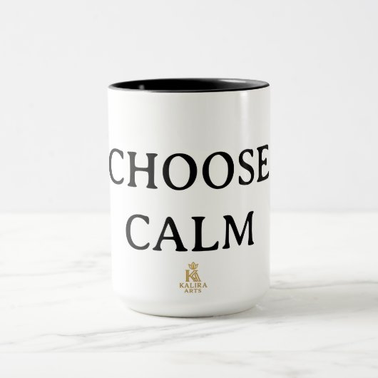 Choose Calm – Minimal Coffee Mug | Aesthetic Zen Q Tasse (Zentrum)