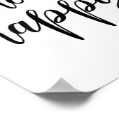 Choose Happy - For Women &amp; Men, Motivational Q Poster (Ecke)