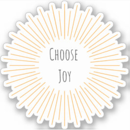 "Choose Joy" Black and Yellow Sticker