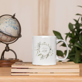 "Choose Joy" Boho Watercolor Wreath Inspiration Kaffeetasse