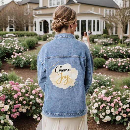 Choose Joy Denim Jacket Jeansjacke (Hochzeit Rückseite)