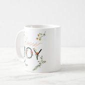 "Choose Joy" Ermutigungsschrift Watercolor Kaffeetasse (Vorderseite Links)