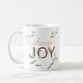 "Choose Joy" Ermutigungsschrift Watercolor Kaffeetasse (Links)