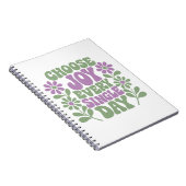 Choose Joy Every Single Day Sage Lavender  Notizblock (Rechte Seite)