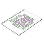 Choose Joy Every Single Day Sage Lavender  Notizblock (Linke Seite)
