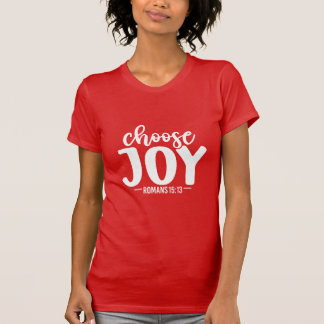Choose Joy Inspirational Christian Positivity Typo T-Shirt