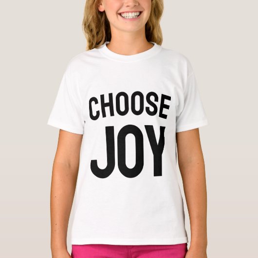 Choose joy - inspirational kid's tee (Vorderseite)