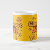 Choose Joy Minimalist Art - Positive Mindset Print Jumbo-Tasse (Vorderseite)
