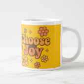 Choose Joy Minimalist Art - Positive Mindset Print Jumbo-Tasse (Rechts)