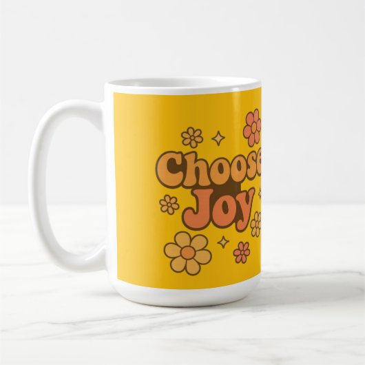 Choose Joy Minimalist Art - Positive Mindset Print Kaffeetasse (Links)