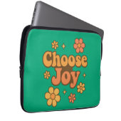 Choose Joy Minimalist Art - Positive Mindset Print Laptopschutzhülle (Vorne Rechts)