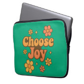 Choose Joy Minimalist Art - Positive Mindset Print Laptopschutzhülle (Vorderseite Links)