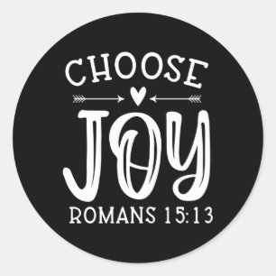 Choose Joy Ros 1513 Christlich Runder Aufkleber