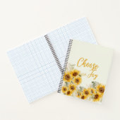"Choose Joy" Sunflower Journal/Notebook Notizblock (Innenseite)