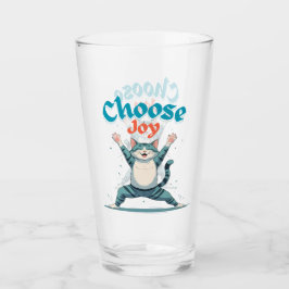 Choose Joy-Tiger Drinking Glass Glas