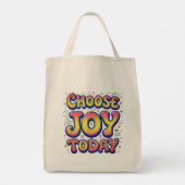 "Choose Joy Today" - Tasche für Einkäufe (Rückseite)