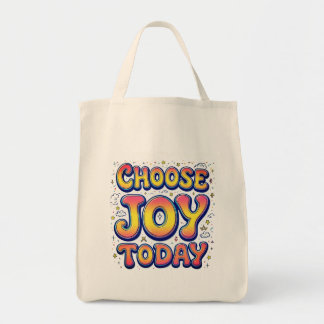 "Choose Joy Today" - Tasche für Einkäufe