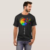 Choose Kind Autism Awareness Month Sunflower Dad M T-Shirt (Vorne ganz)