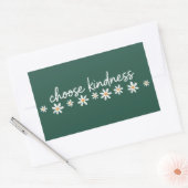 Choose Kindness Inspirational Motivational Teacher Rechteckiger Aufkleber (Umschlag)