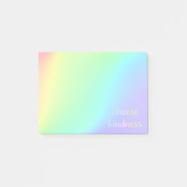 "Choose Kindness" Pastel Rainbow Aesthetic Post-it Klebezettel