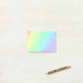 "Choose Kindness" Pastel Rainbow Aesthetic Post-it Klebezettel (Auf Schreibtisch)