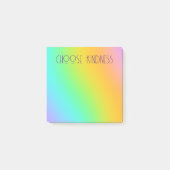 "Choose Kindness" Rainbow Gradient Post-it Klebezettel (Vorderseite)