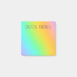 "Choose Kindness" Rainbow Gradient Post-it Klebezettel