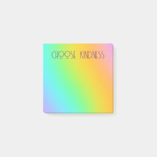 "Choose Kindness" Rainbow Gradient Post-it Klebezettel