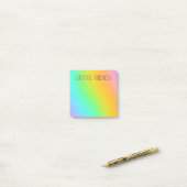 "Choose Kindness" Rainbow Gradient Post-it Klebezettel (Auf Schreibtisch)