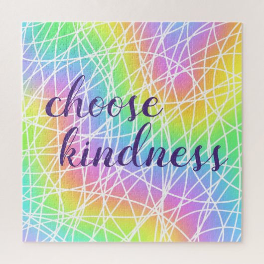 "Choose Kindness" Rainbow Puzzle (Vertikal)