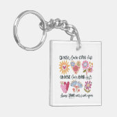 Choose love over hate. Choose love over fear.  Schlüsselanhänger (Vorderseite links)