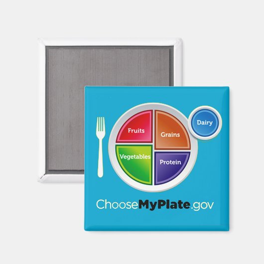 Choose My Plate Magnet (Vorderseite/Rückseite)