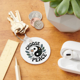 Choose Peace – Aluminum Keychain Schlüsselanhänger