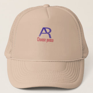 Choose Peace Beige Cap – Minimal Inspirational Truckerkappe