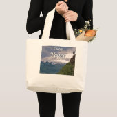 Choose Peace Large Tote Bag Jumbo Stoffbeutel (Vorderseite (Produkt))