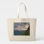 Choose Peace Large Tote Bag Jumbo Stoffbeutel (Rückseite)