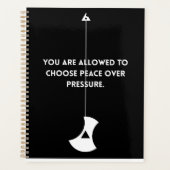 Choose Peace Over Pressure – Planner Planer (Vorderseite)