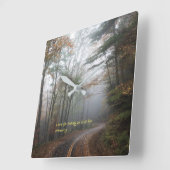 "Choose" Quadratische Wanduhr (Winkel)