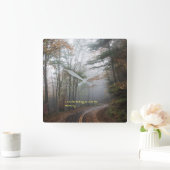 "Choose" Quadratische Wanduhr (Zuhause)