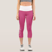 CHOOSE YOUR COLOR CUSTOM yoga capri leggings (Vorderseite)