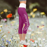 CHOOSE YOUR COLOR CUSTOM yoga capri leggings<br><div class="desc">WÄHLEN SIE IHRE FARBE maßgeschneiderte Yoga Capri Leggings! Mit dem Namen in einem weißen Skript bis zu einem Bein! Das Beispiel ist reich an Beeren mit weißem Bund, aber Sie können leicht an die Farbe Ihrer Wahl anpassen. Auch leicht zu ändern oder zu löschen Beispieltext, "Erstellen Sie Ihre eigenen". Alle...</div>