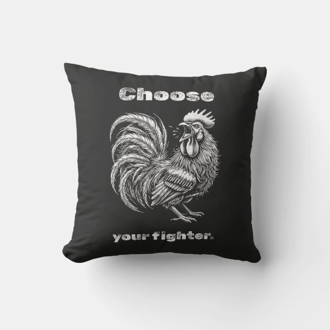 Choose Your Fighter – Demon Rooster. Kissen (Vorderseite)
