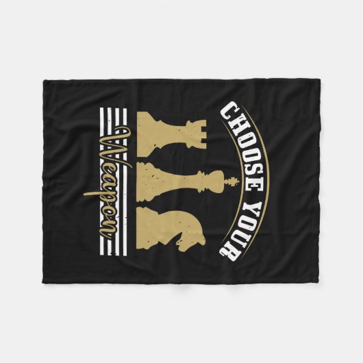 Choose Your Weapon Fleecedecke (Vorderseite (Horizontal))