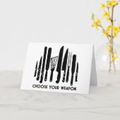 Choose Your Weapon Karte (Gelbe Blume)